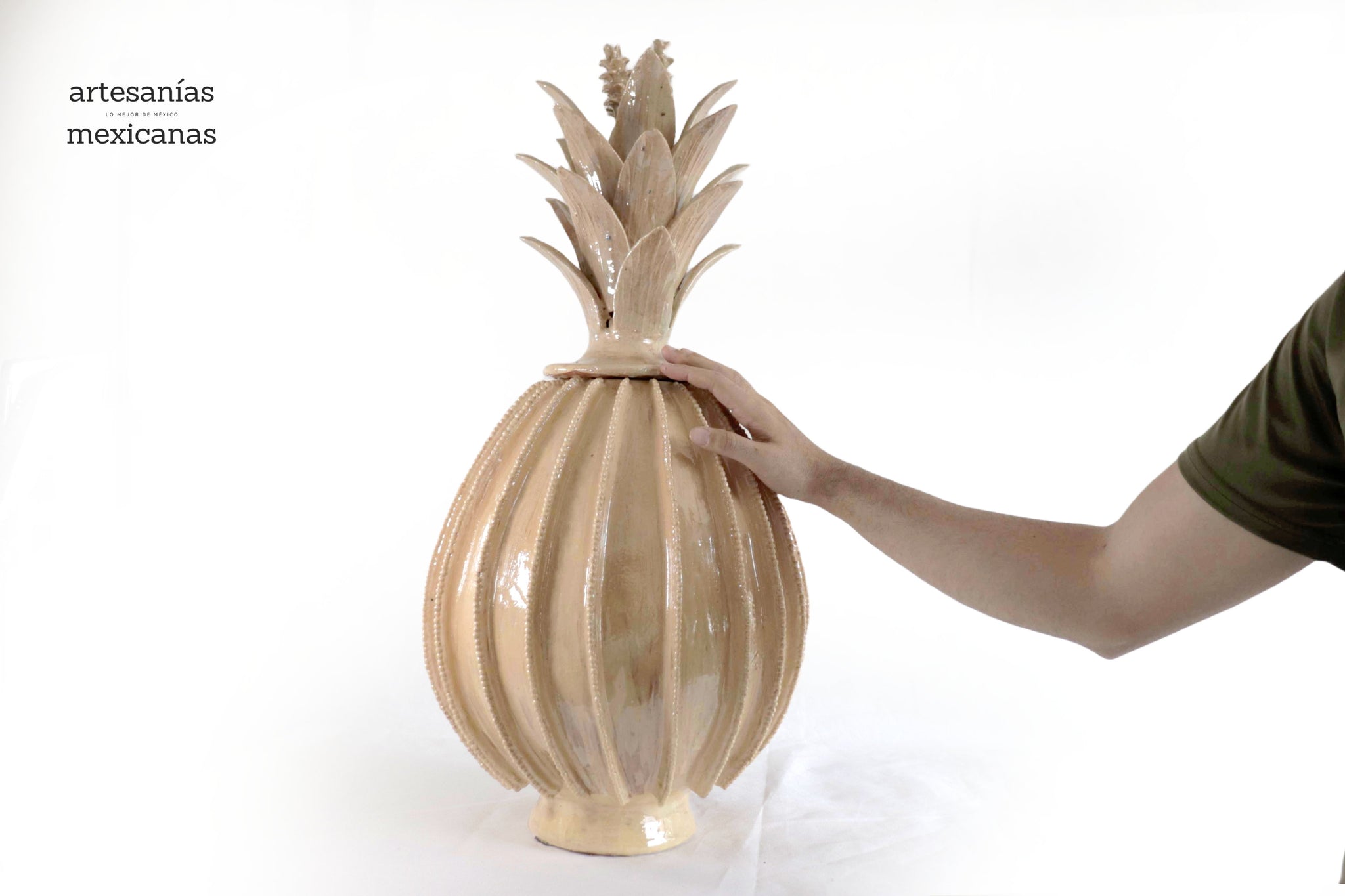 Piña de biznaga color beige - 70 cm. 28 in. - Sobre Pedido - Artesanías ...