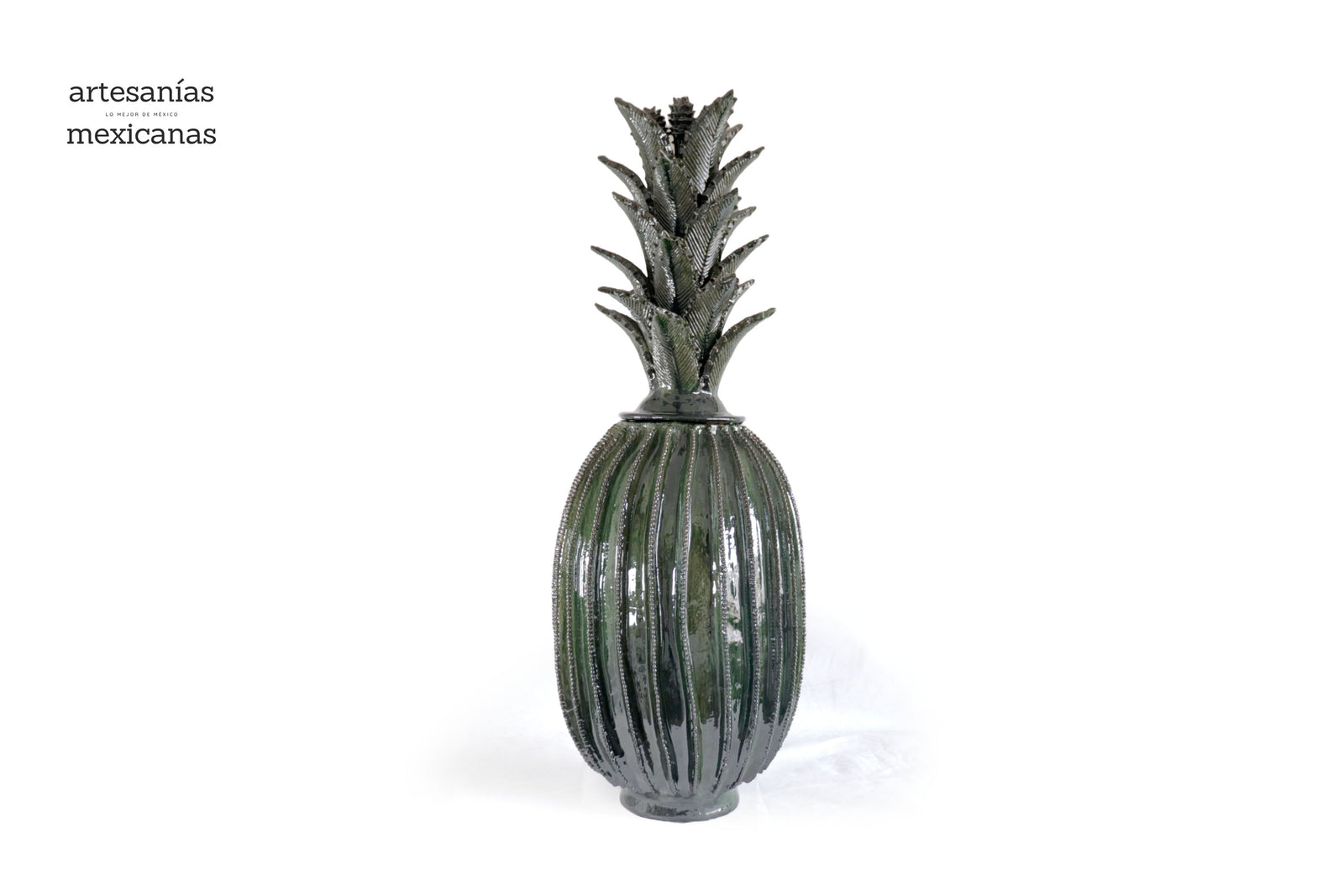 Piña de biznaga barro vidriado - 94 cm. 37 in. - Sobre Pedido Piña