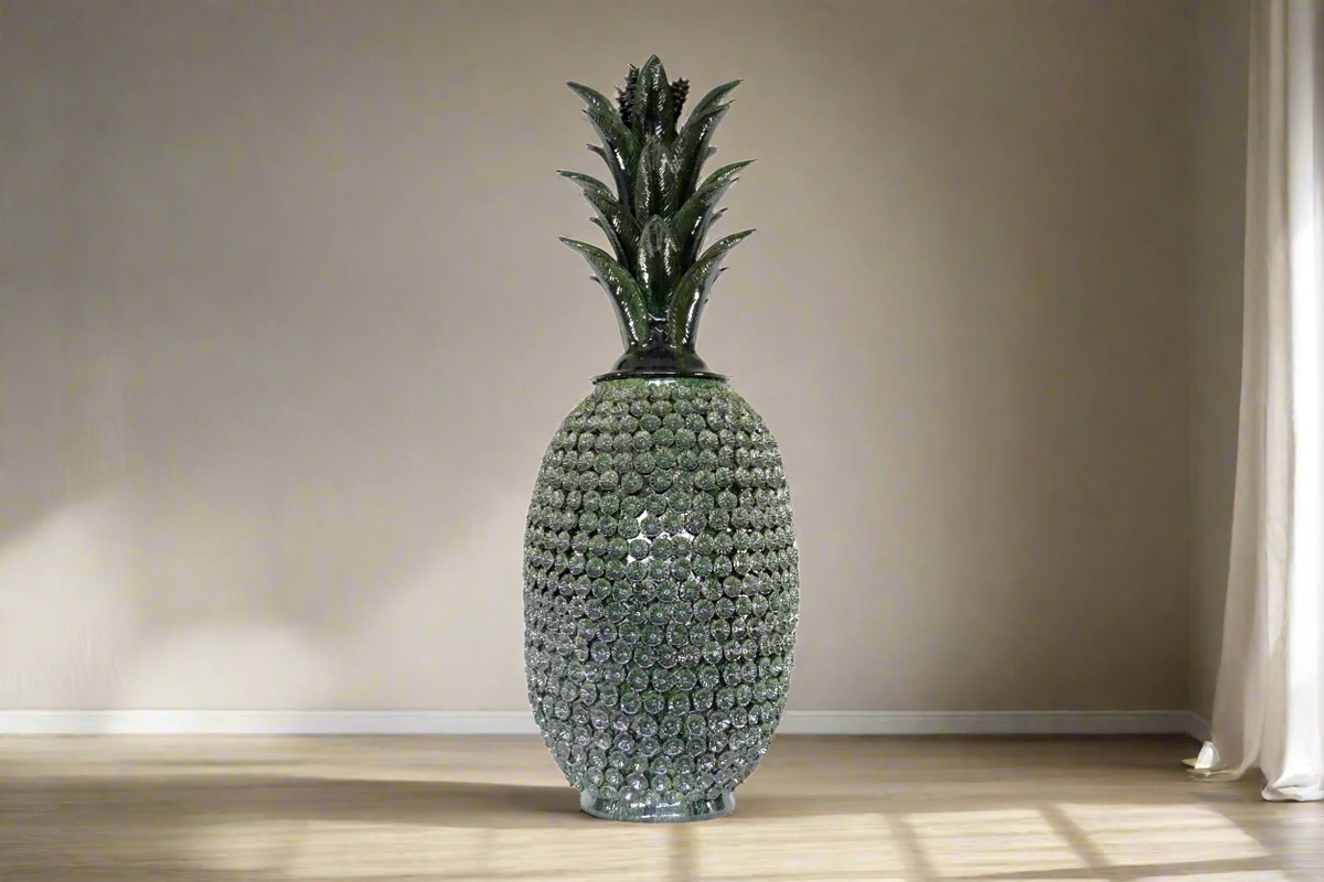 Piña verde de flores - 88 cm. 35 in.
