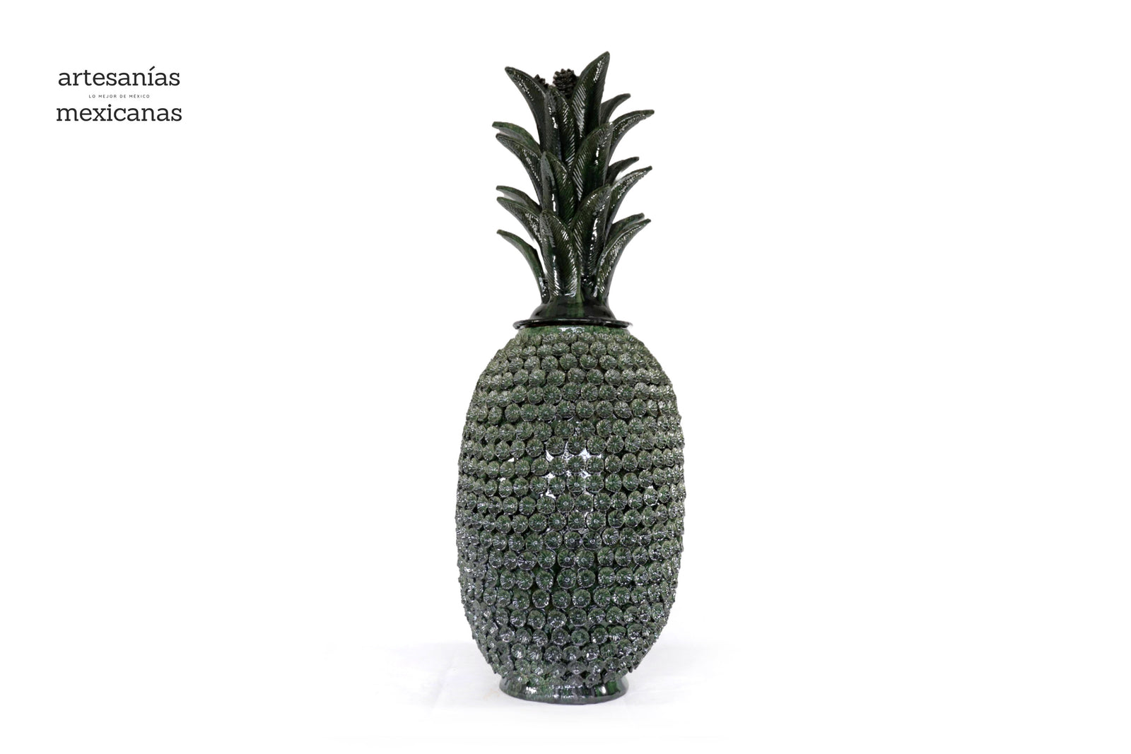Piña verde de flores - 88 cm. 35 in. Piña