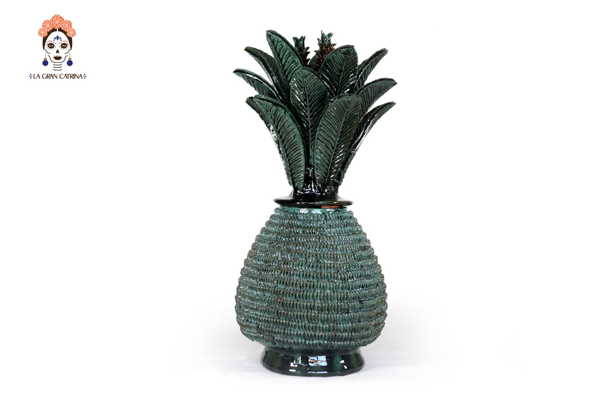 Piña de verde punteado fino - 51 cm. 20 in.