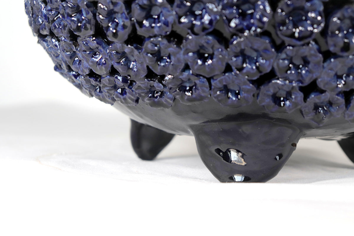 Piña de Disco - Flores azules - 50 cm. 19.6 in.