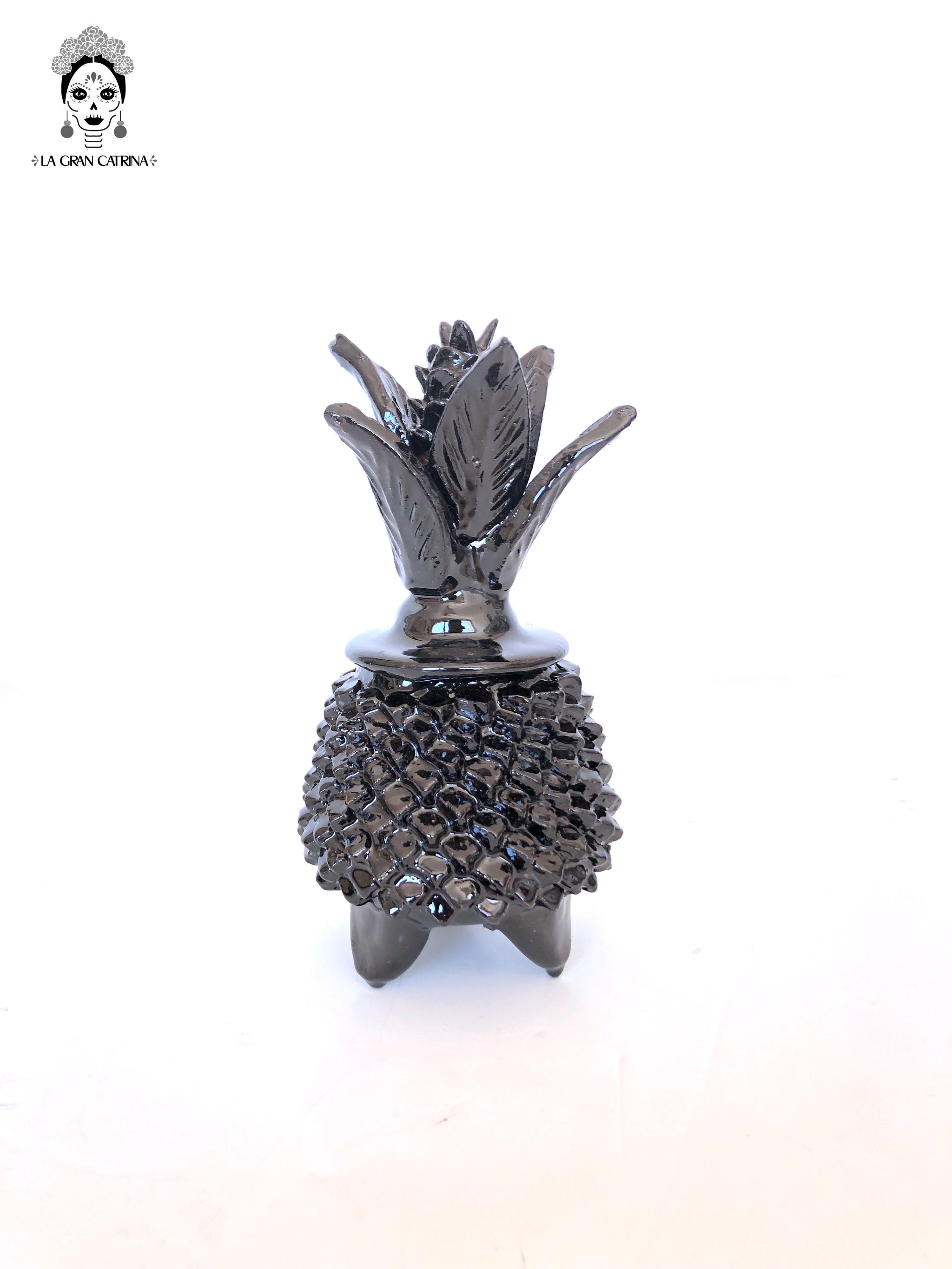 Piña michoacana de barro - Picos azules - 19 cm. 7.7 in. - Artesanías ...