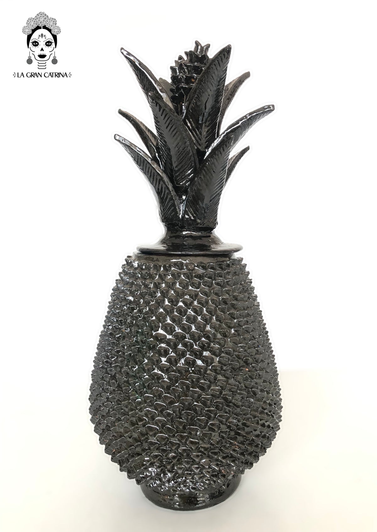 Piña michoacana de barro - Picos negros - 50 cm. 20 in.