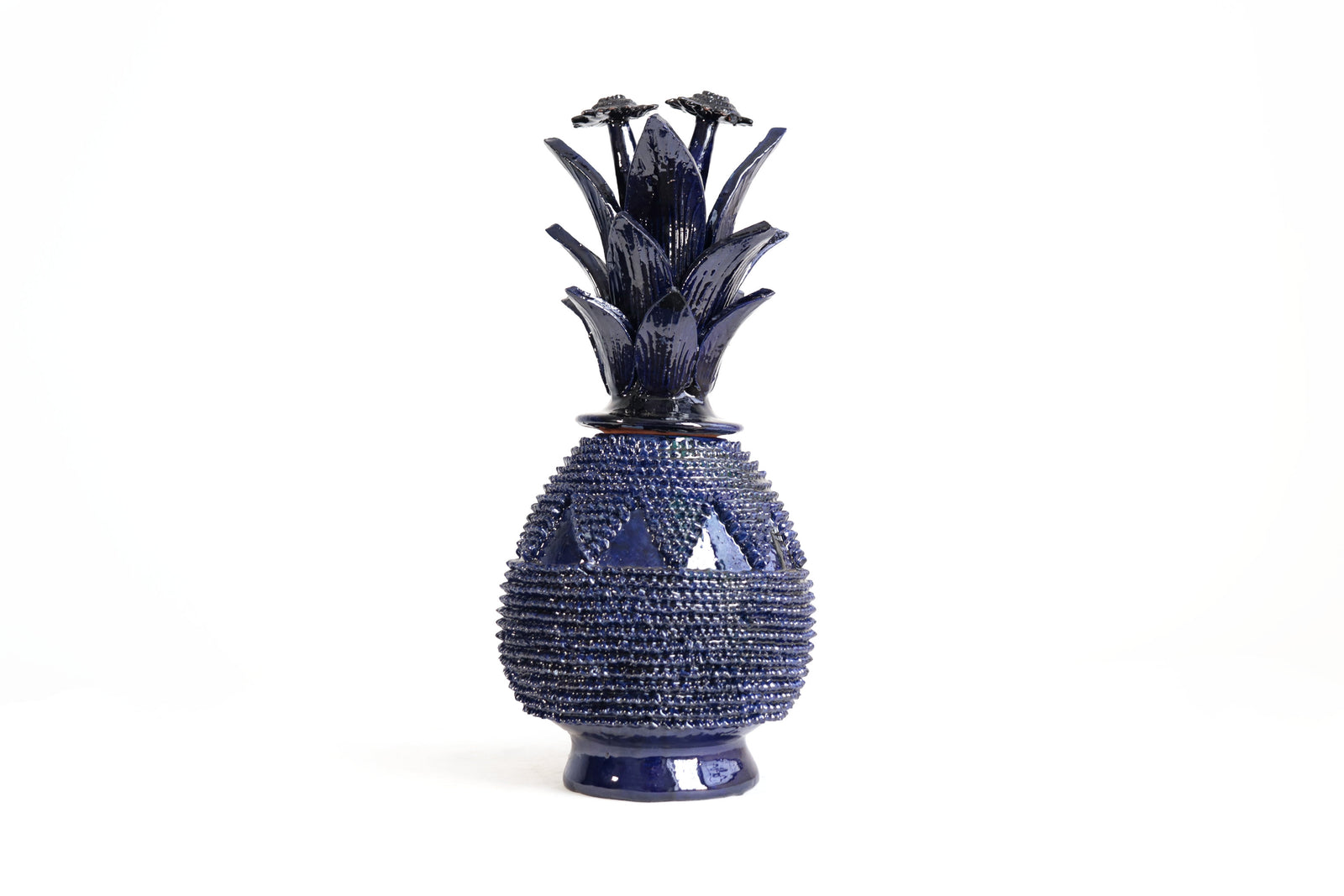 Piña Michoacana Azul de Picos con Triángulos - 40 cm. 16 in. Piña