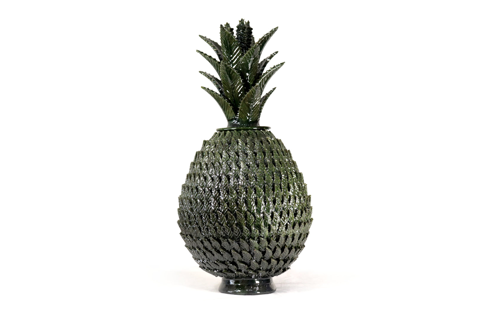 Piña michoacana de barro - 70 cm. 27.5 in. - Verde Piña