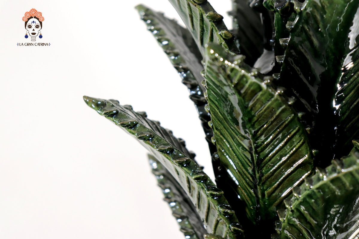 Piña michoacana de barro - 70 cm. 27.5 in. - Verde Piña