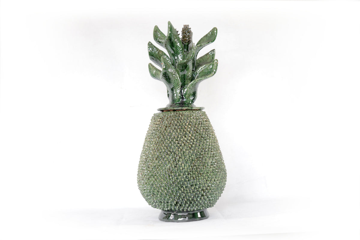 Piña de picos verdes tapa ondulada - 50 cm. 20 in.