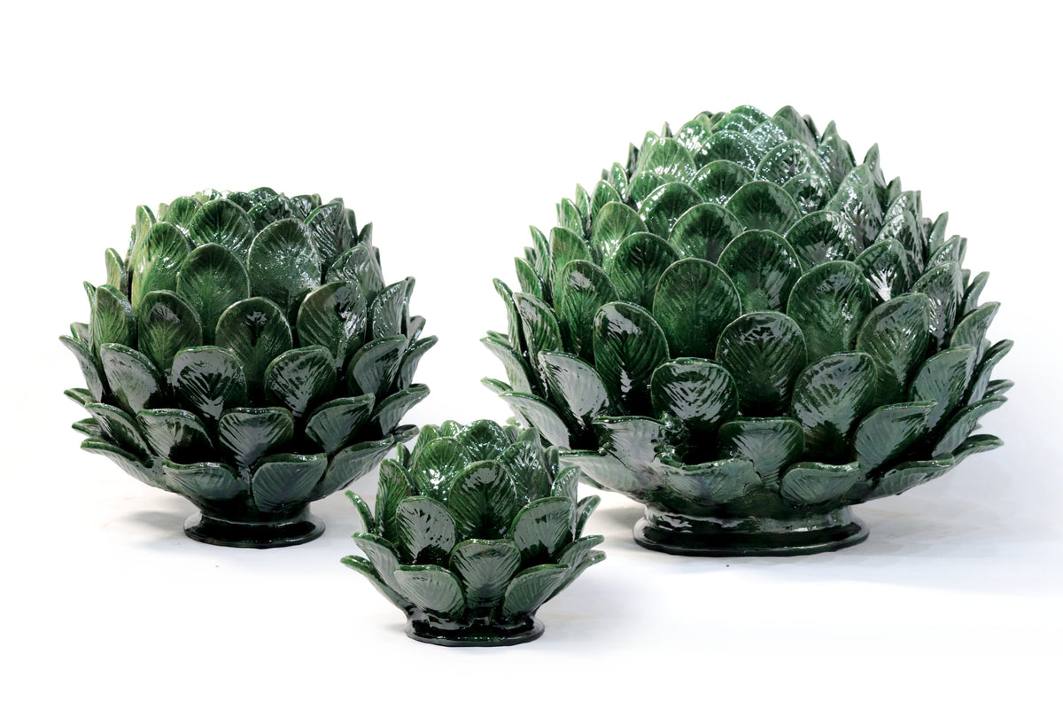 Juego de Coles Verdes 40 cm 15.7 in. Artesanía