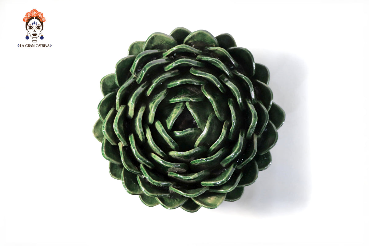 Juego de Coles Verdes 40 cm 15.7 in. Artesanía