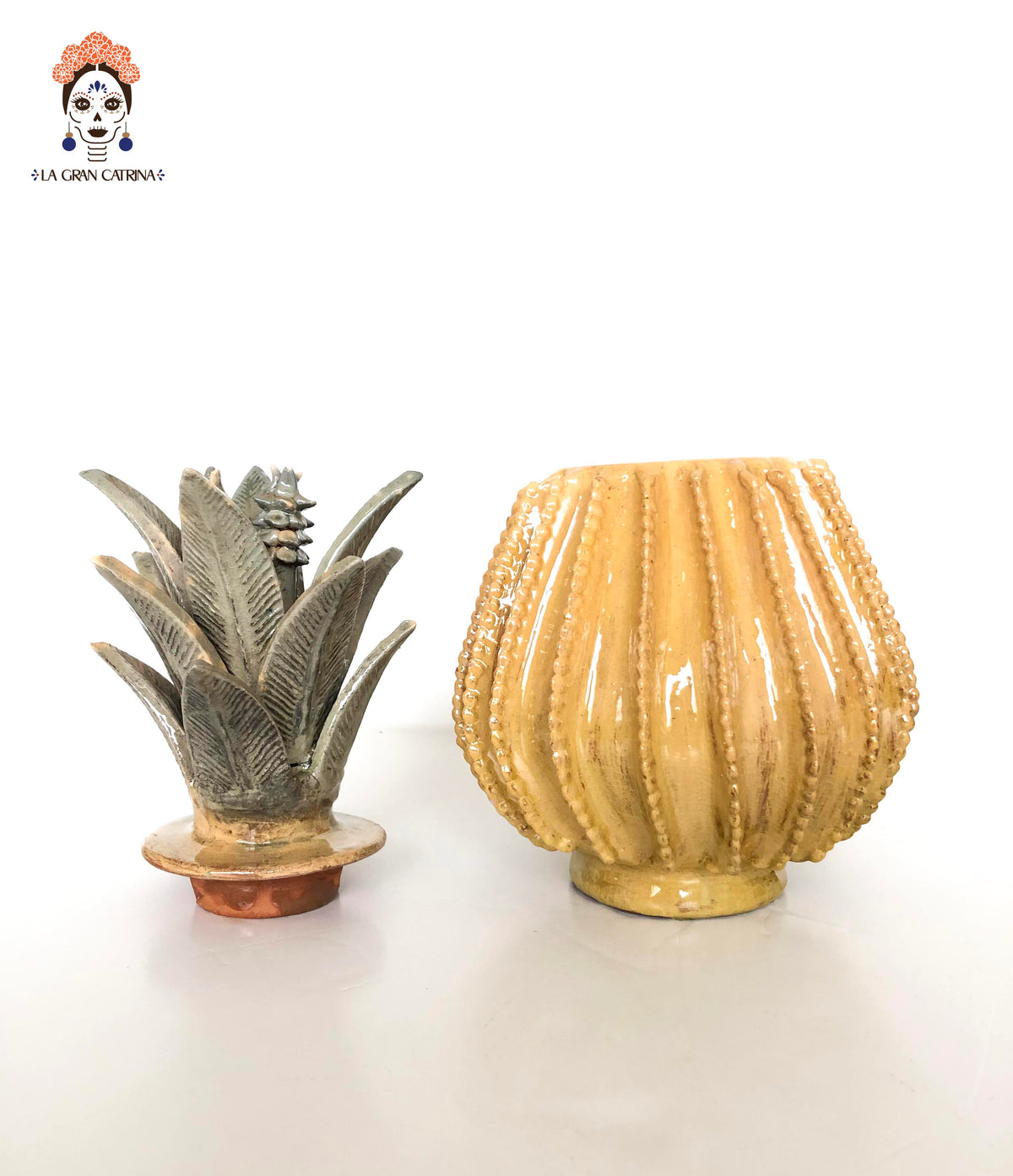 Piña michoacana - Biznaga amarilla - 38 cm. 15 in.