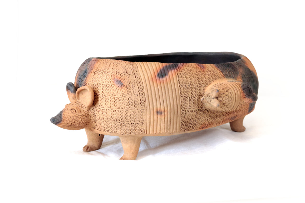 Armadillo de Barro Natural - 63 Cm. 24.8 In. Zipiajo