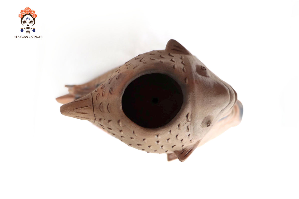 Torre de Peces de Barro Natural - 78 Cm. 30.7 In. - En produccion Zipiajo