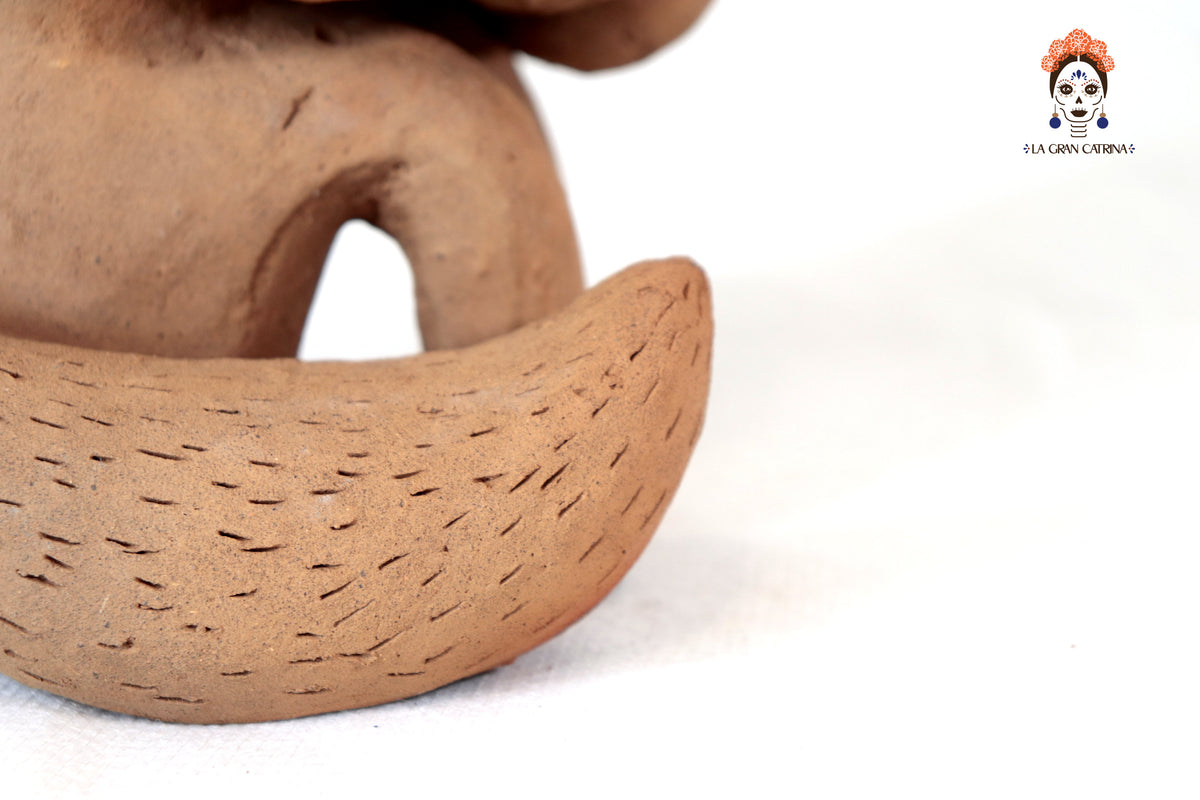 Zorro Semillero con Mazorca de Barro Natural - 23 Cm. 9 In. - En produccion Zipiajo