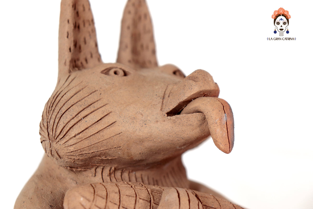 Zorro Semillero con Mazorca de Barro Natural - 23 Cm. 9 In. - En produccion Zipiajo