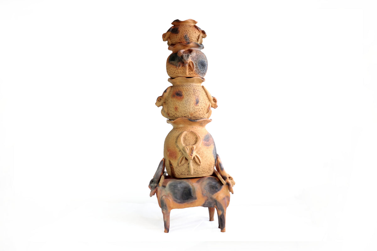 Torre de Toros de Barro Natural - 94 cm. 37 In. Zipiajo