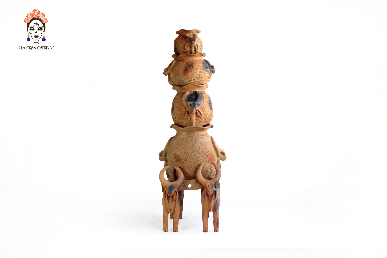 Torre de Toros de Barro Natural - 94 cm. 37 In. Zipiajo