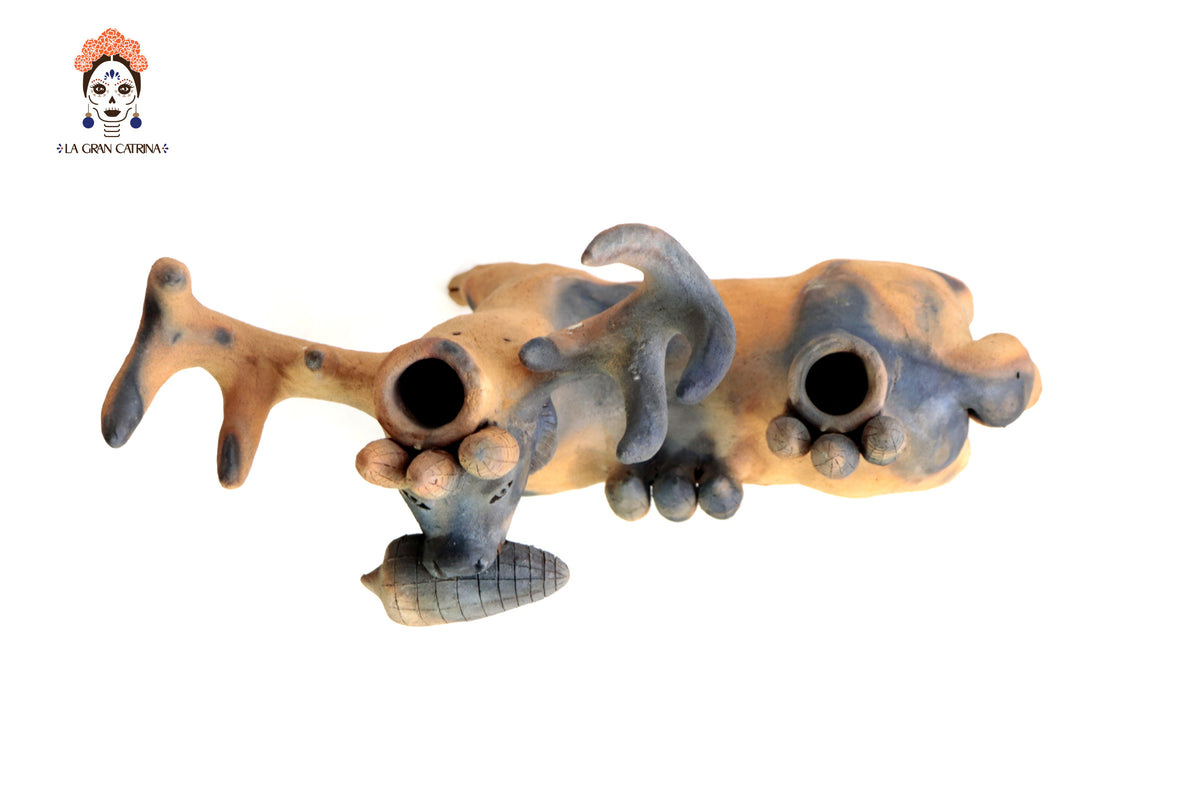 Venado Portavelas con Mazorcas - 38 cm. 15 in. Zipiajo