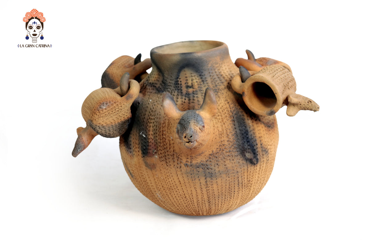 Ponchera Oso Hormiguero de Barro Natural - 36 cm. 14.1 In. Zipiajo
