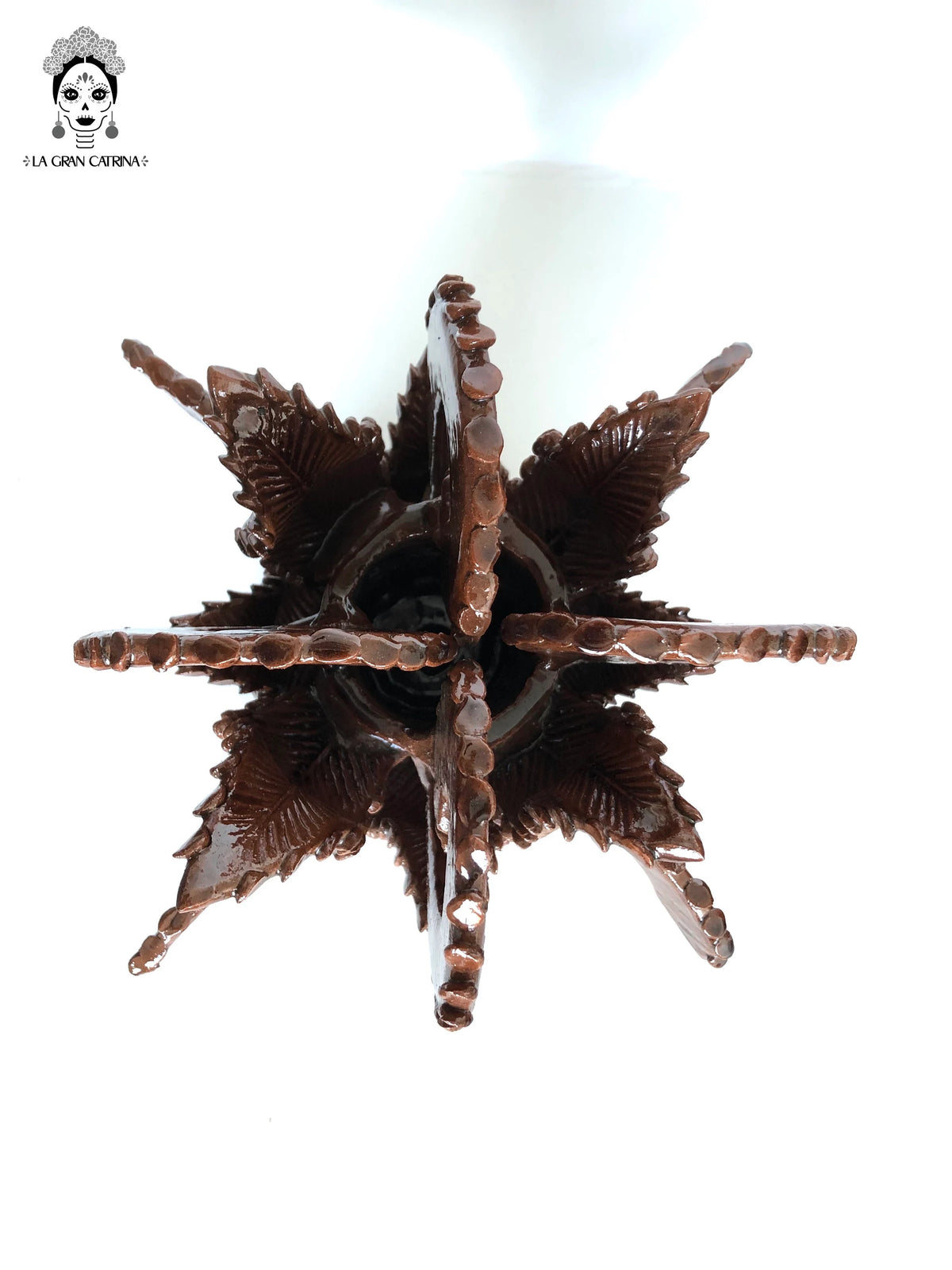 Piña michoacana de barro - Pieza fina Tapa de Cruz - 58 cm. 23 in. Piña