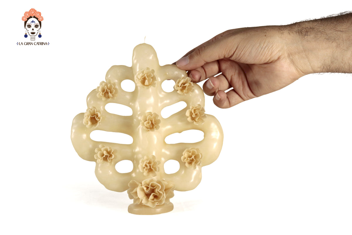 Vela Esculpida - Arbol de la Vida - 18 cm. 7 in. Vela