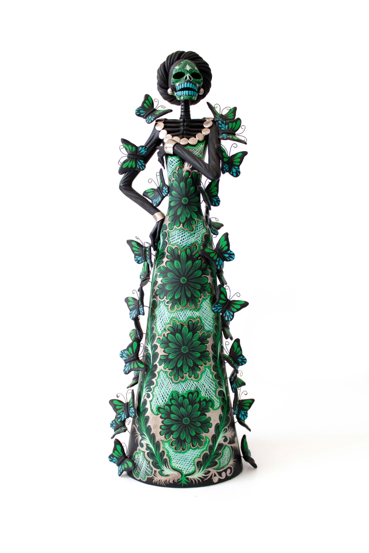 Catrinas hermanas de mariposas - Verdes - 50 cm. 20 in.